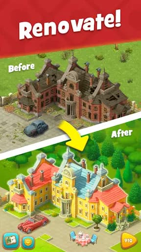 Gardenscapes screenshot