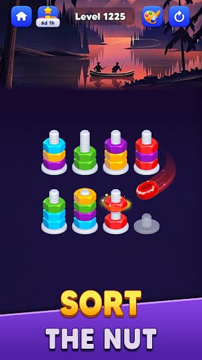 Nut Sort: Color Match Game screenshot