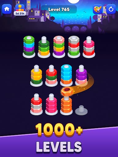 Nut Sort: Color Match Game screenshot