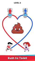 Toilet Rush Race: Draw Puzzle screenshot