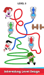 Toilet Rush Race: Draw Puzzle screenshot
